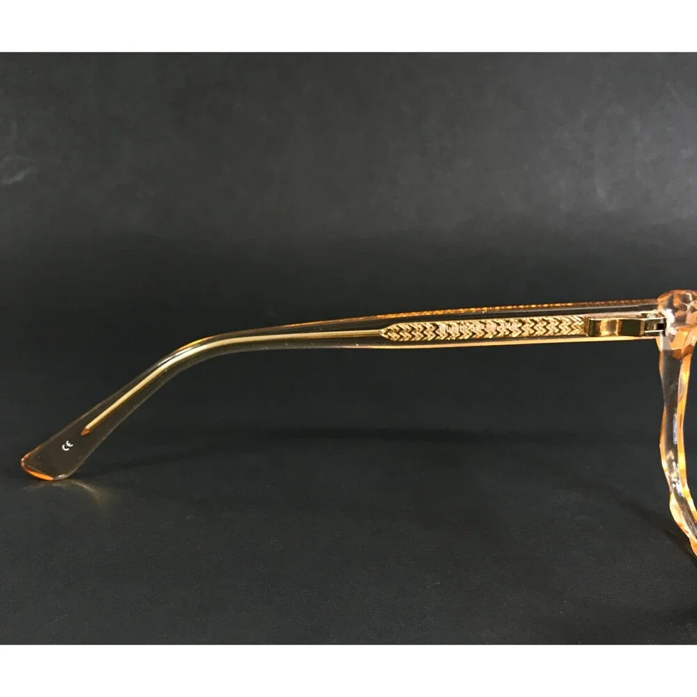 Capri Eyeglasses Frames UP 312 Blush Orange Clear Cat Eye Full Rim 52-18-140